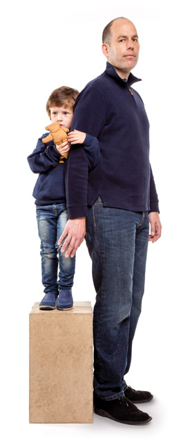 Professor Max Auffhammer and his son. Professor Max Auffhammer and his son.