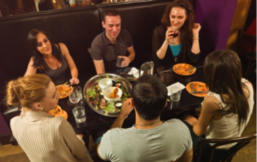People at a restaurant